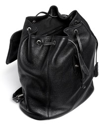 Alexander McQueen Padlock Leather Backpack