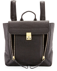 3.1 Phillip Lim Pashli Leather Zip Backpack Black