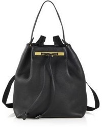The Row Pebbled Leather Backpack 9