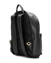 Versace Pebbled Texture Logo Backpack