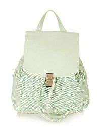 Topshop Perforated Faux Leather Backpack