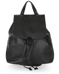 Topshop Perforated Faux Leather Backpack