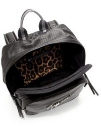 Giuseppe Zanotti Perforated Leather Logo Backpack