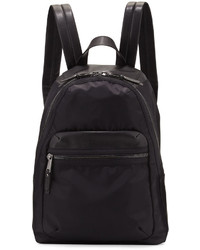 French Connection Piper Fabric Faux Leather Backpack Black