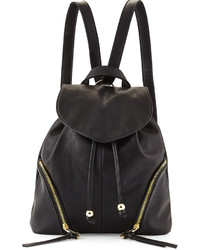 Poverty Flats By Rian Softy Flap Top Drawstring Backpack Black