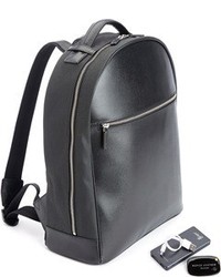 Royce Leather Saffiano Leather 15 Inch Laptop Backpack With Tracking Technology