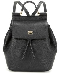 Dolce & Gabbana Sicily Leather Backpack