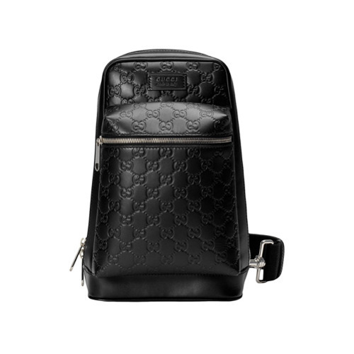 GUCCI SIGNATURE MONOGRAM ALL LEATHER BACKPACK. ONLY $1399
