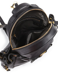 Sarah Jessica Parker Sjp By Uni Leather Backpack Black