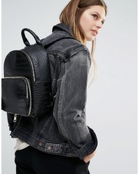 Skinnydip Faux Leather Croc Backpack