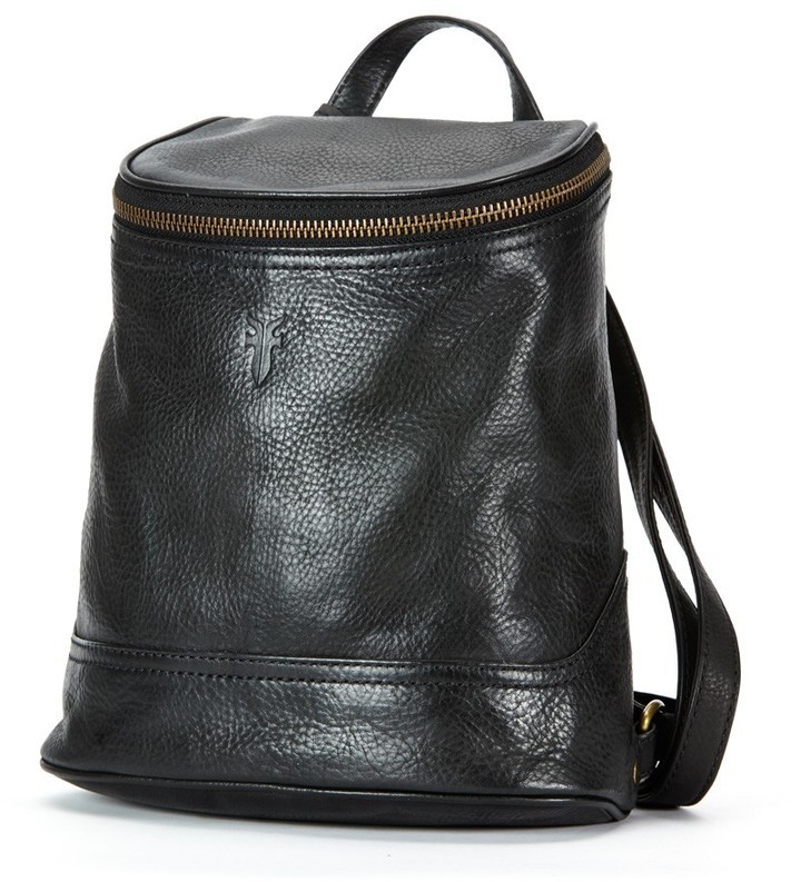 frye black backpack