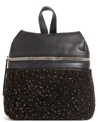 Kara Small Genuine Shearling And Leather Backpack