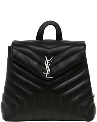 Saint Laurent Small Loulou Monogram Leather Backpack