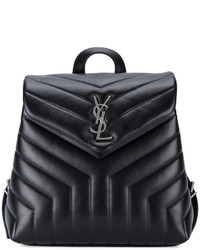 Saint Laurent Small Monogram Leather Backpack