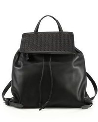 Bottega Veneta Smooth Intrecciato Leather Mini Backpack
