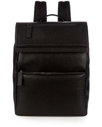 Salvatore Ferragamo Techno Grained Leather Backpack