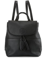 Tory Burch Thea Leather Tassel Backpack Black