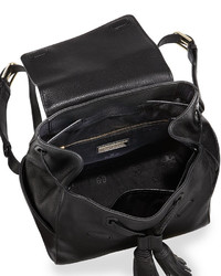 Tory Burch Thea Mini Leather Backpack Black