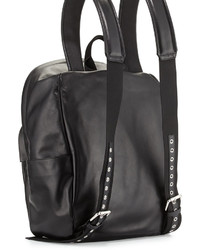 Giuseppe Zanotti Tonal Logo Leather Backpack