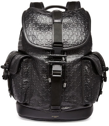 givenchy black leather backpack