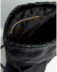 Mi-Pac Tumbled Leather Look Kit Bag In Black