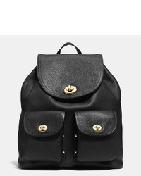 Coach Turnlock Rucksack In Polished Pebble Leather