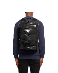 Givenchy Webbing Trimmed Leather Backpack