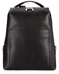 Valextra Zip Around Leather Backpack