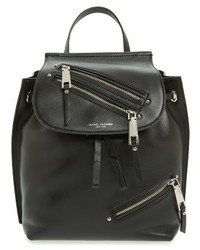 Marc Jacobs Zip Leather Backpack Black