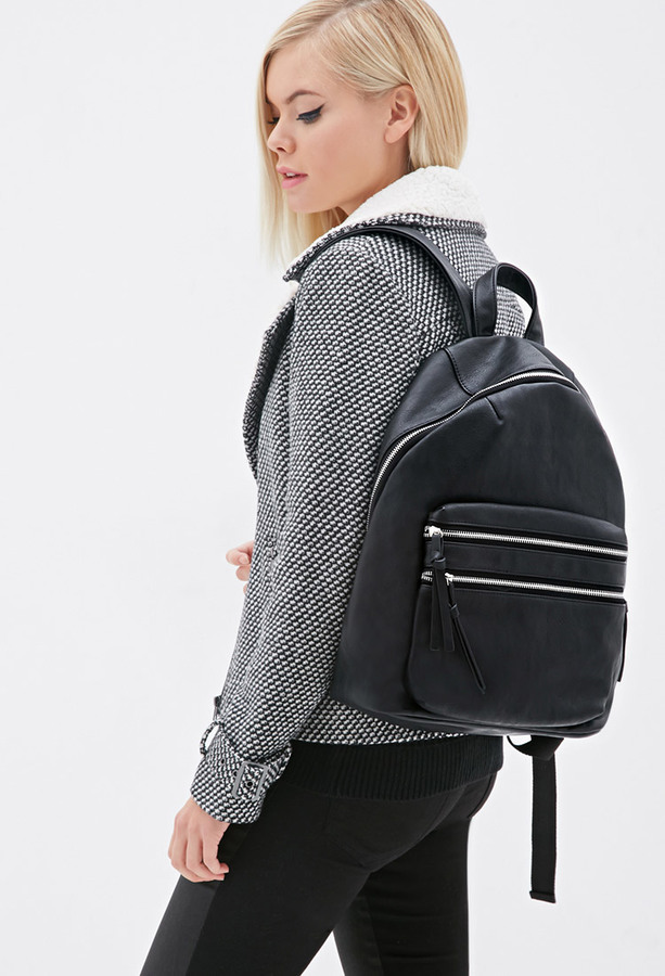 forever 21 black backpack