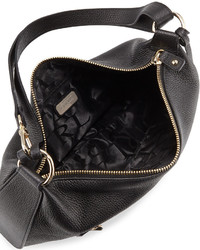 Furla Alida Leather Hobo Bag Onyx
