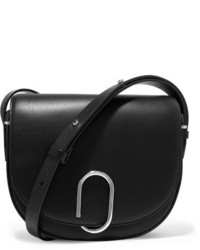 3.1 Phillip Lim Alix Saddle Leather Shoulder Bag Black