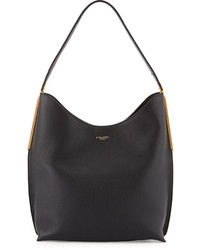 Nina Ricci Alphee Medium Leather Hobo Bag Black
