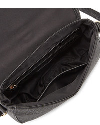 Neiman Marcus Austin Studded Saddle Bag Black