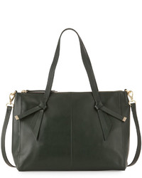 Foley + Corinna Bandeau Large Leather Satchel Bag Evergreen
