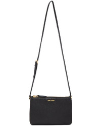 Miu Miu Black Double Pochette Bag