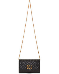 Gucci Black Gg Marmont Bag