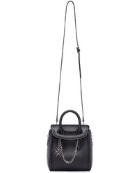 Alexander McQueen Black Jewelled Mini Heroine Duffle Bag
