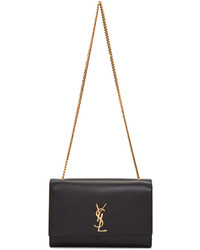Saint Laurent Black Large Monogram Kate Chain Bag
