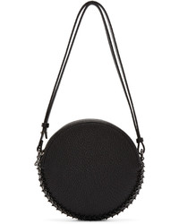 Paco Rabanne Black Leather Circle Bag