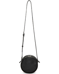 Kara Black Leather Circle Bag