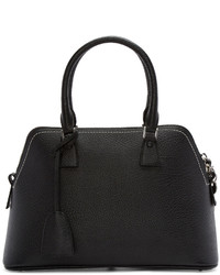 Maison Margiela Black Leather Duffle Bag