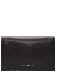 Charlotte Olympia Black Leather Feline Shoulder Bag