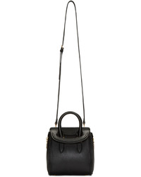 Alexander McQueen Black Leather Mini Heroine Bag