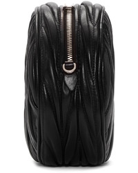 Miu Miu Black Matelass Shoulder Bag