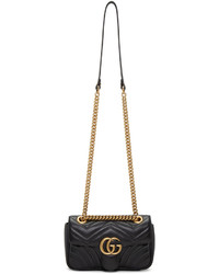 Gucci Black Mini Marmont 20 Shoulder Bag