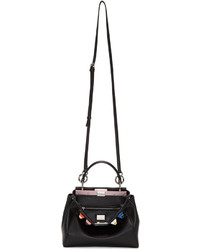 Fendi Black Mini Rainbow Peekaboo Bag