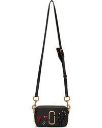 Marc Jacobs Black Small Embroidered Snapshot Camera Bag