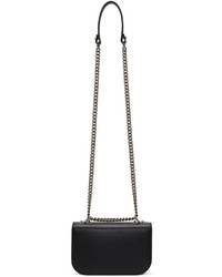 Alexander McQueen Black Small Insignia Chain Satchel