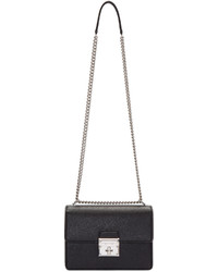 Dolce & Gabbana Black Small Rosalia Shoulder Bag